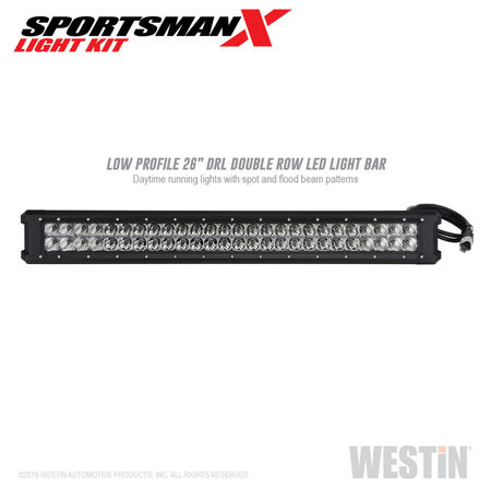 WESTIN AUTOMOTIVE SPORTSMAN X LIGHT KIT 26IN DOUBLE ROW LED WITH HARNESS 40-23005